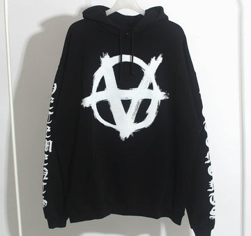 VETEMENTS Anarchy Oversized Hoodie Schwarz 21FW 24583797