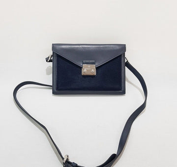 MULBERRY Zweifarbige Wildleder Mini Crossbody Tasche mit Silberbeschläge 59291286