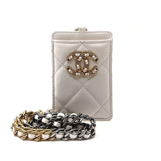 CHANEL 19 Chain Card Wallet Crossbody Bag 92223043 59402911