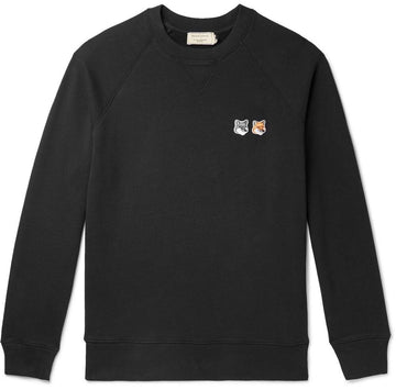 MAISON KITSUNE メゾンキツネ FM00358 ダブルフォックス スウェットシャツ L 34995262