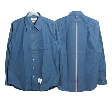 Thom Browne 23FW Straight Fit Flannel Shirt Deep Blue MWL272A F0351 440 58413349