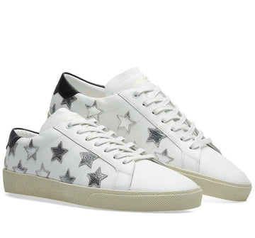 SAINT LAURENT Silber Stern Patch Low-Top 421572 D2640 30482099