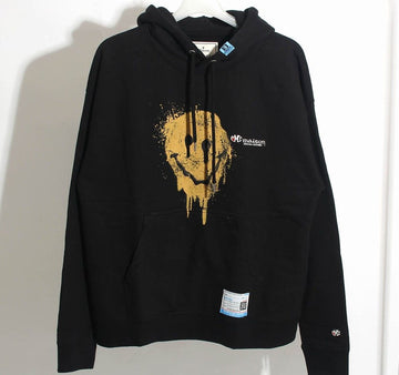 Maison Mihara Yasuhiro Mihara Yasuhiro Smile Face Hoodie Black A11HD711 59104016