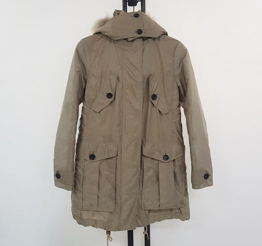BURBERRY ブリット ラクーンファー トリミング レディース パディングジャケット 60573958