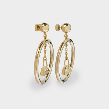 JACQUEMUS [リファーブ商品] ランノ チキート ペンダント フード ピアス ライト ゴールド 79509983