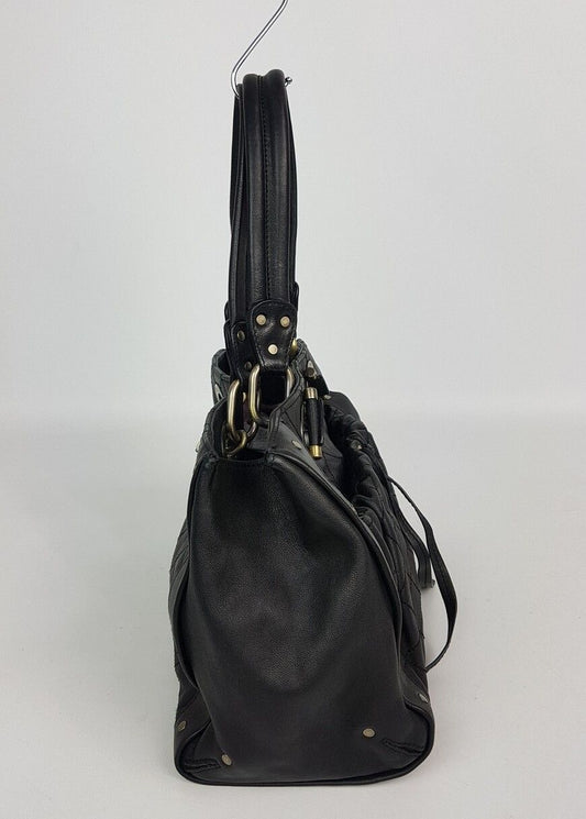 BALLY Schwarze Leder Schultertasche 27061497