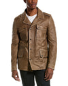 Tods Stone Wash Waxed Leather Jacket M 73789850 [P]