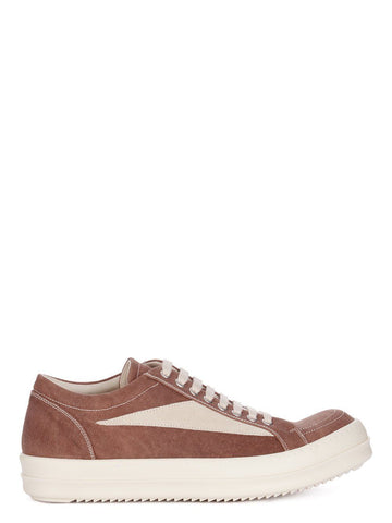 RICK OWENS [リファービッシュ商品] サイズEU41 ダークシャドウ リド ビンテージ スニーカー ブラウン 80310081