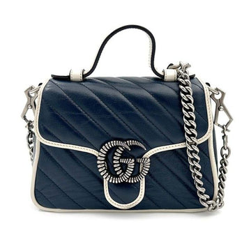 Gucci Marmont Top Handle Mini Crossbody Bag (583571) 3262401180 73933437