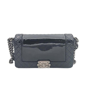 CHANEL Boy Patent Medium Shoulder Bag 3222201750 77205988