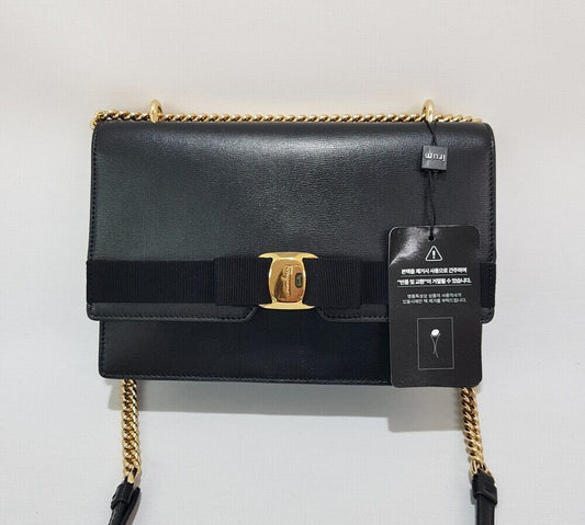 Salvatore Ferragamo New Vara Chain Crossbody Bag 78153240