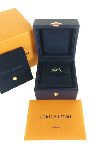 Louis Vuitton Color Blossom Malachite Diamond Mini Sun Ring 4220 56292589