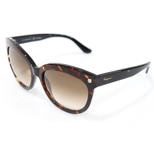 Salvatore Ferragamo Brown Leopard Frame Gold-tone Gancini Sunglasses EP91860FE 82349382
