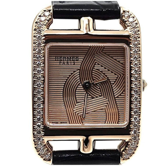 Hermes Cape Cod Diamond Gold Watch (cc1.371) 61524033 86816111
