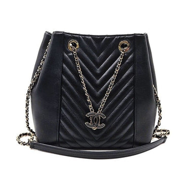 CHANEL Chevron Drawstring Bucket Bag (AS0263) 62024073 91358783