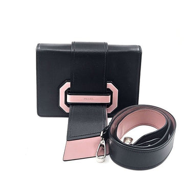 Prada City Calf Ribbon Mini Shoulder Bag (1BD067) 70624173 93107512