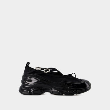 SIMONE ROCHA リファービッシュ商品 EU40 クラシックスニーカー pvc ブラック 119921901