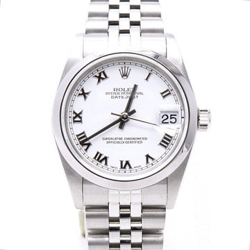 ROLEX 78240 DATEJUST 31mm ホワイトローマン スチール 女性用時計 152888540