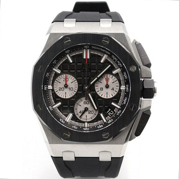Audemars Piguet Royal Oak Offshore Steel Chronograph Black Automatic Rubber Band 43mm Men's Watch 26420SO 152888643