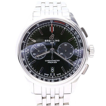 BREITLING Premiere B01 Chronograph mit grünem Zifferblatt 42MM Automatik Edelstahl Herrenarmbanduhr AB0118 152888666