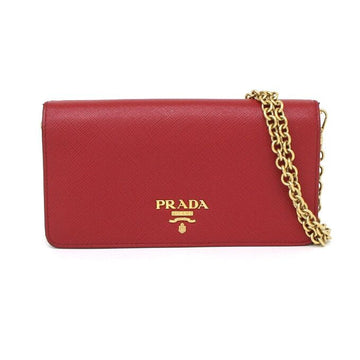 PRADA 1BP023 サフィアーノ ゴールドチェーン WOC ミニ クロスボディバッグ aa41105 152893834