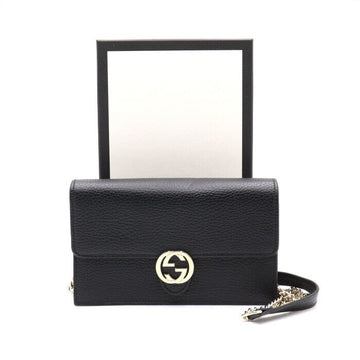 Gucci Interlocking Flap Gold Chain Shoulder Bag and Crossbody 615523 152893006