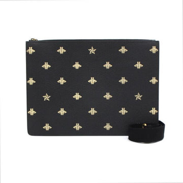 Gucci Black Leather Vista Messenger Crossbody Bag and Clutch 450976 152893687