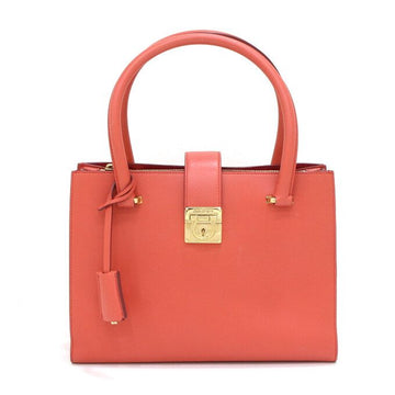 Salvatore Ferragamo Coral Pink Leather Juliet Tote Bag 21 D658 152893393