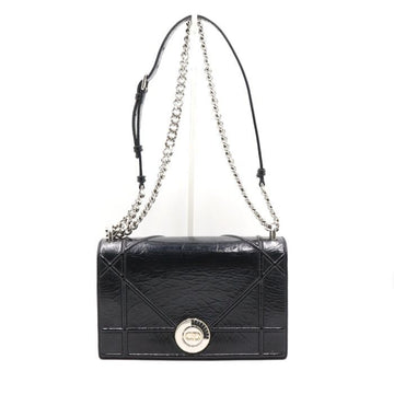Dior Black Patent ama CD Flap Chain Shoulder Bag and Crossbody aa39681 152893276