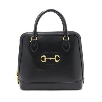 Gucci Black Leather Horsebit 1955 Medium Top Handle Bag Tote Bag 620850 152893278