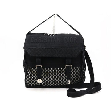 DIOR ブラックフィッシュネットキャンプバッグメッセンジャーショルダーバッグ兼クロスバッグ M1291VWRA 152893969