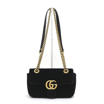 GUCCI Mini Schultertasche aus Samt mit Kette aa39167 152893992