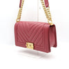 CHANEL Boy Medium Flap Gold Chain Shoulder Bag A67086 152894113 [P]
