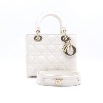 DIOR Lady My ABC Tasche aus weißem Lammleder in kleiner Größe mit goldenen Beschlägen 37935 152893768