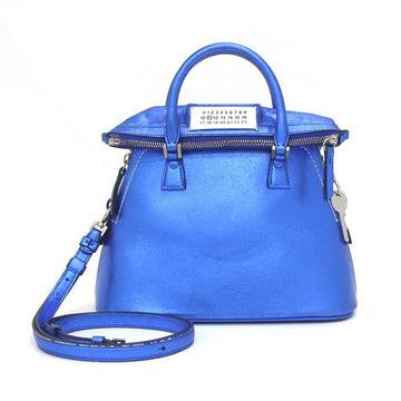 Maison Margiela 5AC Metallic Blue Women's Tote and Shoulder Bag AA36870 152893458