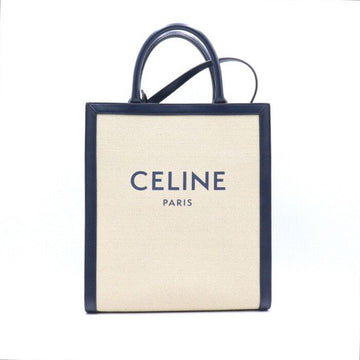 Celine Cabas Vertical Vanilla Navy Small Tote Bag and Shoulder Bag 192082DL4 152893923