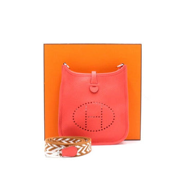 Hermes Evelyne 16 TPM Tadelakt Clemence Rose Pivoines Shoulder Bag and Crossbody Bag aa36769 152893986