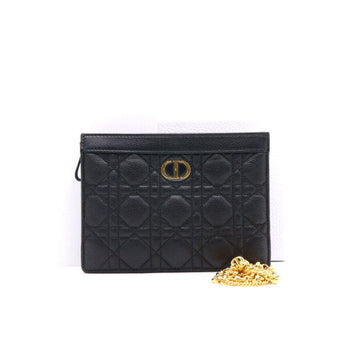 Dior Caro Cannage Zipper Pouch Chain Shoulder Bag and Crossbody Bag 35385 152893902