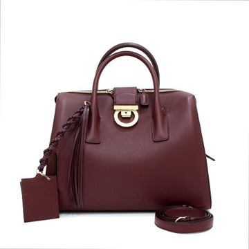 SALVATORE FERRAGAMO 21 H141 ゴールドカラー ガンチーニ レザー トートバッグ 兼 ショルダーバッグ aa33600 152893966
