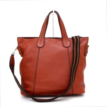 Tods Brown Leather Shopper Tote and Shoulder Bag aa34221 152894008