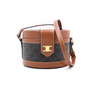Celine Trio Canvas Tan Tambour Medium Shoulder and Crossbody Bag 195192BZJ 152894053