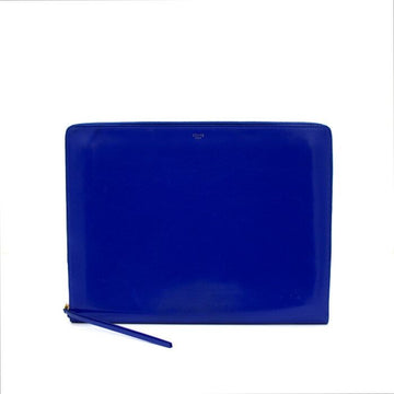 Celine Blue Leather Strap Large Clutch Bag aa33336 152894554