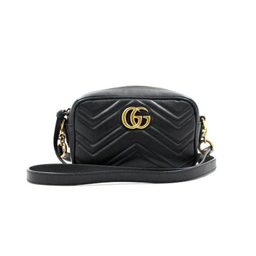 Gucci Black Matelassé Mini Chain Shoulder Bag and Crossbody Bag 30603 152894581