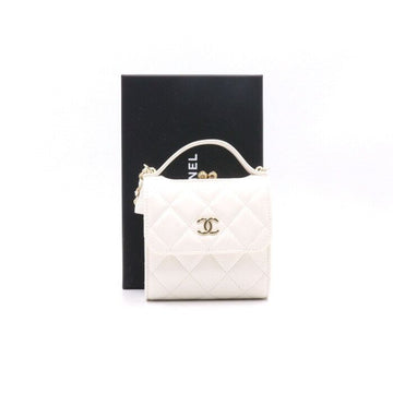 CHANEL Retro Top Handle Geldbörse AP2837 mit goldener Kette WOC 152894628