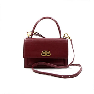 Balenciaga Red BB Sharp Top Handle Tote Bag and Shoulder Bag Crossbody 580640 152894429