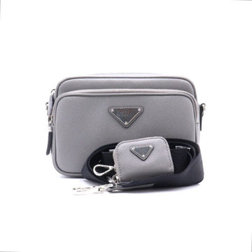 Prada Messenger Crossbody Bag in Saffiano Leather with Silver Logo 2VH170 23 Season 152894463
