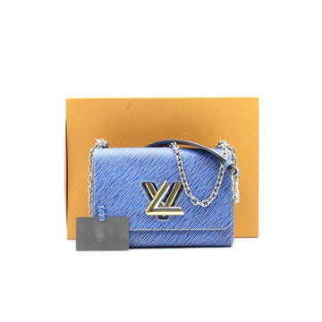 LOUIS VUITTON Denim Twist MM Schultertasche mit Silberkette und Crossbody Tasche A31230 152894874