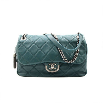 CHANEL SHIVA FLAP Schultertasche aus Kalbsleder mit Quaste und silberner Kette A67825 152894131