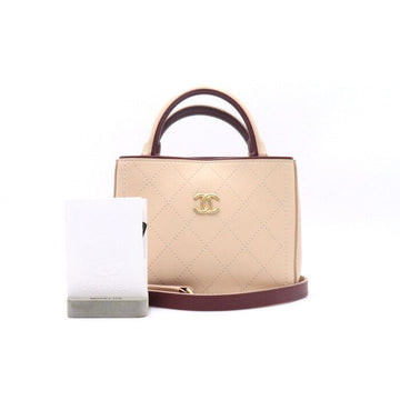 CHANEL A57200 18シーズン ヴィンテージ ゴールド CC スティッチ トートバッグ ミニ バック aa28473 152894515