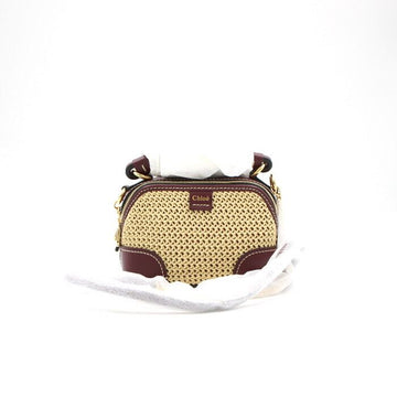 CHLOE Minirafia Daria Tote Bag und Ketten-Crossbody Bag 27078 152894626